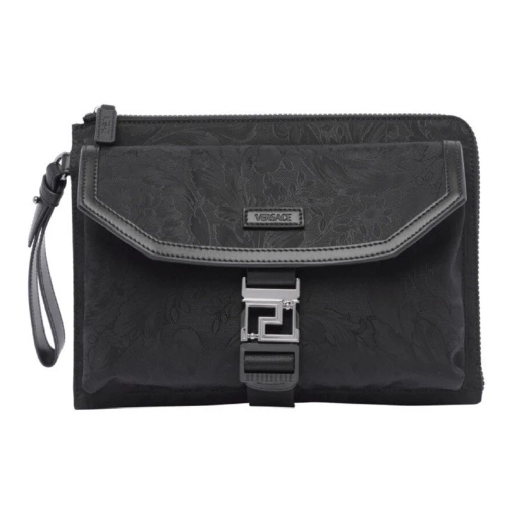 Versace Zip Pouch Fabric Nylon Barocco $995.00 Retail Authentic Hot Deal